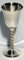 New Age Ritual Tools Chalice Silver Plated Pentagram, 5 Tall