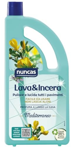 Nuncas Lava & Incera - Detergente Pavimenti - Mediterraneo - 1000ml