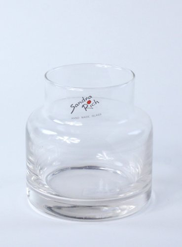 Glasvase Medicine klar zylindrisch 10 cm Ø 10 cm hot cut von Sandra Rich