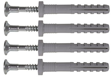 PARCO Tasselli per chiodi ND 6,0 x 80 mm a testa piatta grande 200 pezzi