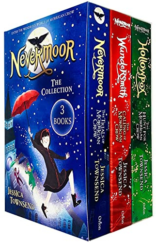 Morrigan Crow Nevermoor Series 3 Books Collection Set by Jessica Townsend (Hollowpox, Nevermoor & Wundersmith)