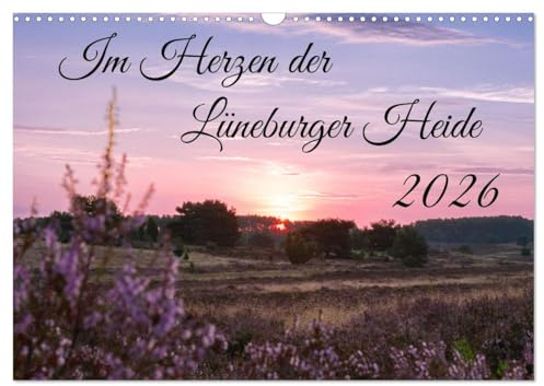 Im Herzen der Lüneburger Heide (Wandkalender 2026 DIN A3 quer), CALVENDO Monatskalender: Faszinierende Landschaftsaufnahmen von Wesel bis Wilsede. (CALVENDO Natur)