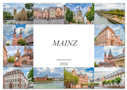 Mainz Impressionen (Wandkalender 2026 DIN A2 quer), CALVENDO Monatskalender: Einmalig schöne Bilder der Landeshauptstadt Mainz (CALVENDO Orte)