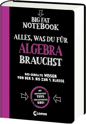 Big Fat Notebook - Alles, was du für Algebra brauchst: Das geballte Wissen von der 5. bis zur 9. Klasse für bessere Noten - Ein Übungsbuch und Nachschlagewerk, das Spaß macht!