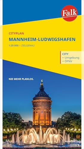 Falk Cityplan Mannheim-Ludwigshafen 1:22.500