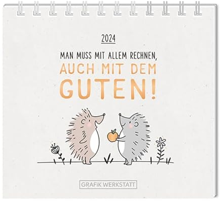 Grafik Werkstatt Das Original Mini-Kalender 2024 Man muss mit allem rechnen: Mini-Kalender