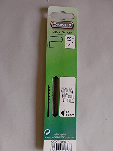 Connex coxt806017 Sägeblatt zu Intarsien Fretta 130 mm 3-teilig 1,5 mm
