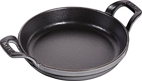 Staub 40509-552 Fuente Redonda apilable, Hierro Fundido, Gris Grafito, 16 cm