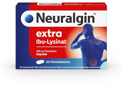 Neuralgin Neuralgin extra Ibu-Lysinat, 20 St. Tabletten | Schnelle Schmerzlinderung mit Wirkbeschleuniger Lysin