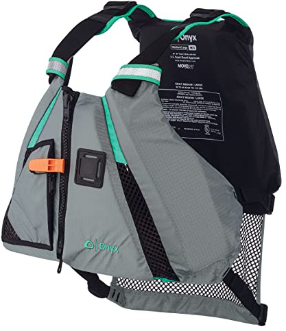 Onyx MoveVent Dynamic Paddle Vest Adult Life Jacket, USCG/TC Approved