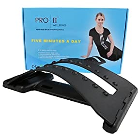 Pro11 Wellbeing 3rd Generation design Posture Plus corrector and back pain relief stretcher with Scannable QR code instructions