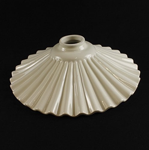 Ricambio paralume piatto in ceramica per lampadario lampada a sospensione classico rustico country - VARIE DIMENSIONI - 19 cm