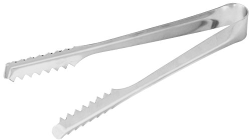 FACKELMANN Pinzas para Cubitos de Hielo, Pinzas de Acero Inoxidable, Pinzas para coctelería (Color Plata), cantidad: 1 Unidad