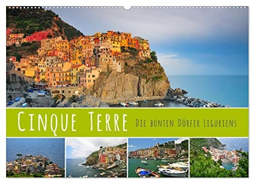 Cinque Terre - die bunten Dörfer Liguriens (Wandkalender 2026 DIN A2 quer), CALVENDO Monatskalender: Die romantischen Fischerdörfer an der ligurischen Küste (CALVENDO Natur)