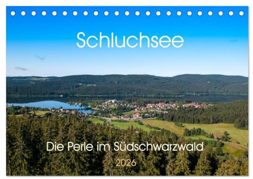 Schluchsee Naturpark Südschwarzwald (Tischkalender 2026 DIN A5 quer), CALVENDO Monatskalender: Der Schluchsee ist ein Stausee im südlichen ... als Pumpspeicherkraftwerk. (CALVENDO Orte)