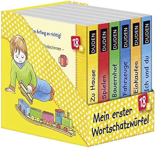 Duden 18+: Mein erster Wortschatzwürfel: Würfel (Pappbilderbuch Bücher-Würfel, Band 4)