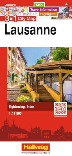 Hallwag Stadtplan Lausanne: 3 in 1: Stadtplan, Reiseinformationen und Highlights!