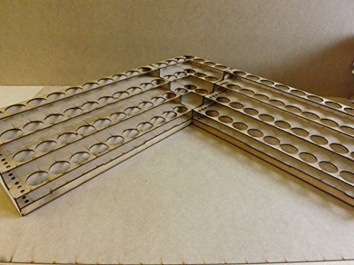 Paint Stand Corner Set up - 2xPaint Stand for 40xpots and 1x Corner Unit for warhammer 40k citadel paints, paint rack storage