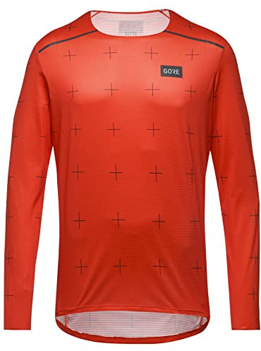 GORE WEAR Herren Contest Langärmeliges Shirt, Rot, M EU