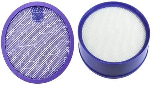 Find A Spare Pre & Post Hepa Motor Filter Kit For Dyson DC27 DC28 Animal All Floors Vacuum Hoover Cleaner Alternative to 919780-01/915916-01 Washable & Reusable