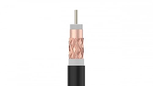 TELEVES - Cable coaxial t100 cu/cu polietileno clase a 100m negro