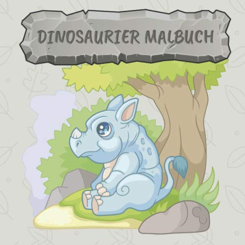 Dinosaurier Malbuch: 40 wunderschöne Dinosaurier zum ausmalen in verschiedenen Schwierigkeitsgraden - perfekt für Kinder ab 2 Jahren