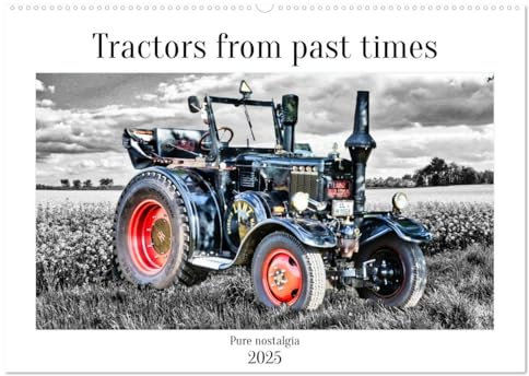 Tractors from past times (Wandkalender 2025 DIN A2 quer), CALVENDO Monatskalender