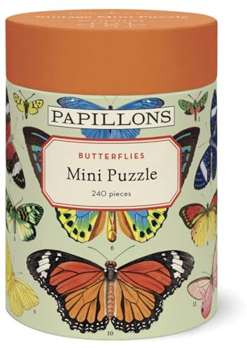Cavallini Mini-Puzzle, 240 Teile, Schmetterlinge (PZLMINI/BTR)