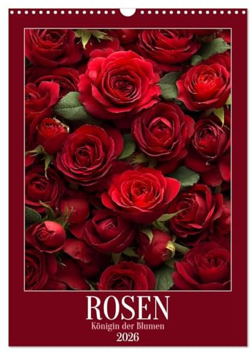 Rosen - Königin der Blumen (Wandkalender 2026 DIN A3 hoch), CALVENDO Monatskalender: Dieser Blumenkalender zeigt Rosen in allen Facetten. Sie stehen ... durch das ganze Jahr (CALVENDO Natur)