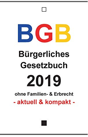 BGB: Bürgerliches Gesetzbuch 2019