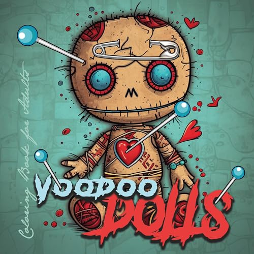 Voodoo Puppen Malbuch für Ewachsene: Graustufen Horror Malbuch für Erwachsene | Graustufen Gohtic Malbuch | süße Voodoo Puppen Malbuch für Erwachsene ... book gothic (Horror Coloring Books, Band 6)
