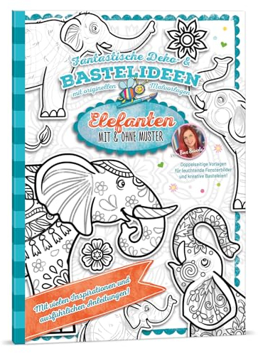 Bine Brändle - Elefanten mit & ohne Muster - Fantastische Deko- & Bastelideen mit originellen Malvorlagen