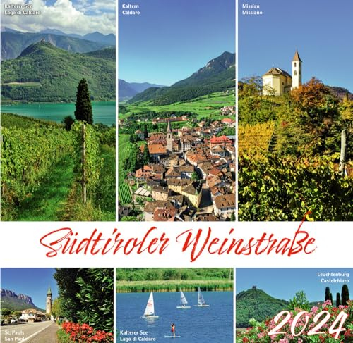 Südtiroler Weinstrasse 2024, Postkartenkalender Querformat