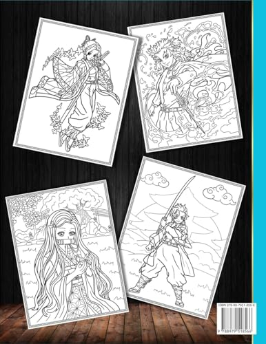 Demon Slayer Coloring Book: JUMBO Coloring Book For All Fans. Boys, Girls, and Adults.