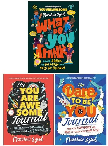 Matthew Syed 3 Books Collection Set (The You Are Awesome Journal, The Dare to Be You Journal & What Do YOU Think?)