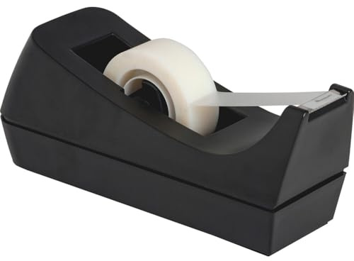 Business Source Standard Desktop Tape Dispenser, Black, 1 In (BSN32954)