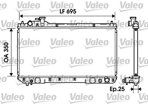 Valeo Kühler, Motorkühlung 734216 | Kompatibel mit: TOYOTA RAV 4 I, RAV 4 I Cabrio