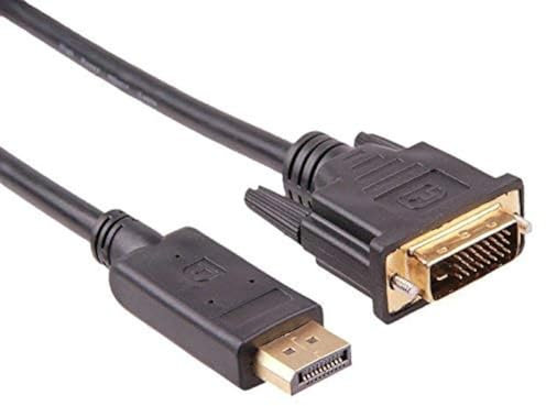axGear DisplayPort DP to DVI-D Male Dual Link Cable 6Ft