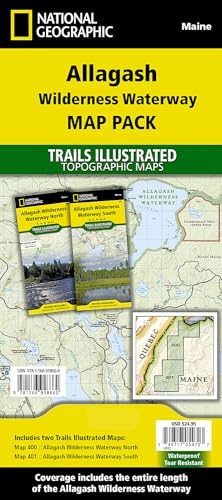 Allagash Wilderness Waterway [Map Pack Bundle] (National Geographic Trails Illustrated Map)