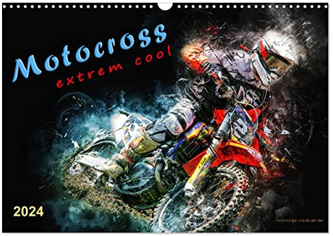 Motocross - extrem cool (Wandkalender 2024 DIN A3 quer), CALVENDO Monatskalender: Motocross, faszinierender Extremsport mit spektakulären Sprüngen (CALVENDO Sport)