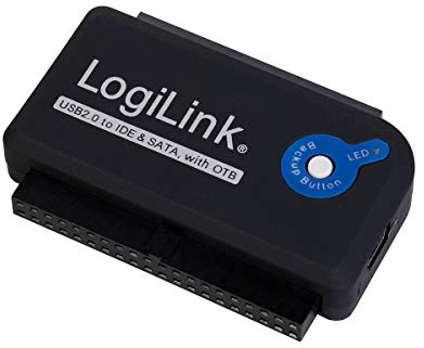 LogiLink AU0006D IDE/SATA Adapter (USB 2.0 auf 6,4 cm (2,5 Zoll)/8,9 cm (3,5 Zoll), 1,2m)