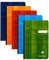 Clairefontaine 69602C - Packung mit 5 Kladden/Notizbücher mit Softcover, 11x17cm , 96 Blatt kariert 90g, farbig sortiert, 1 Pack