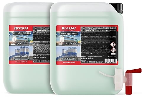 BRESTOL® Silo- & Tankreiniger sauer 10 Liter Konzentrat - Beize Edelstahlbeize Aluminiumbeize Fassadenreiniger Steinreiniger Aluminium Aktivator