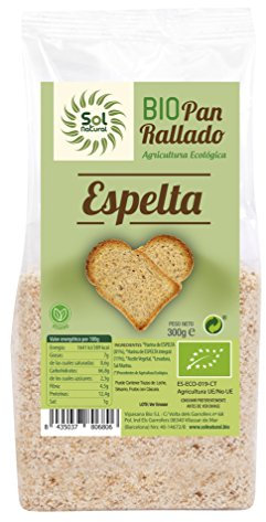 SOLNATURAL Pan RALLADO DE ESPELTA Bio 300 g, No aplicable