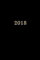 2018: Kalender/Terminplaner: 1 Woche auf 2 Seiten, Format ca. A5, Cover schwarz