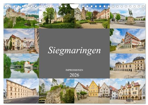 Sigmaringen Impressionen (Wandkalender 2026 DIN A4 quer), CALVENDO Monatskalender: Eine wunderschöne Stadt wie aus dem Märchenbuch (CALVENDO Orte)