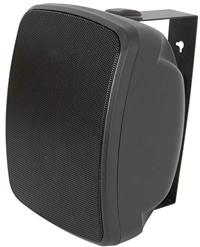 Loops QUALITY 5 100W Black Outdoor Garden Speaker *100V & 8ohm* IP44 Wall/Background