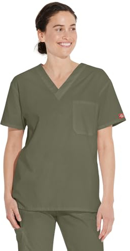 Dickies Unisex Unisex V-Neck Top Medical Scrubs Shirt