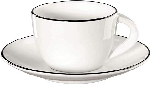 ASA 1912113 LIGNE NOIRE Kaffeetasse, Knochenporzellan
