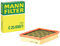 MANN-FILTER C 25 008/1 Filtro dell'aria - per Autovetture + veicoli commeriali